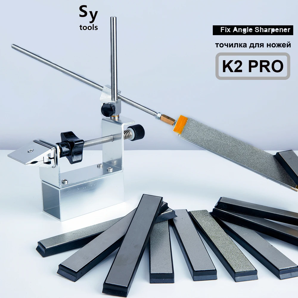

KME Professional Fixed angle Knife sharpener system knife sharpening system with Grindstone with rotating device K2 Pro