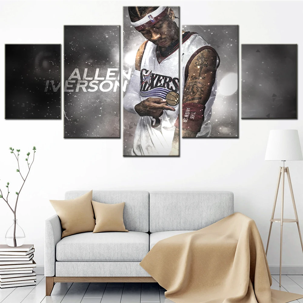 Настенные художественные Рамки современный холст для плакатов 5 шт. знаменитый