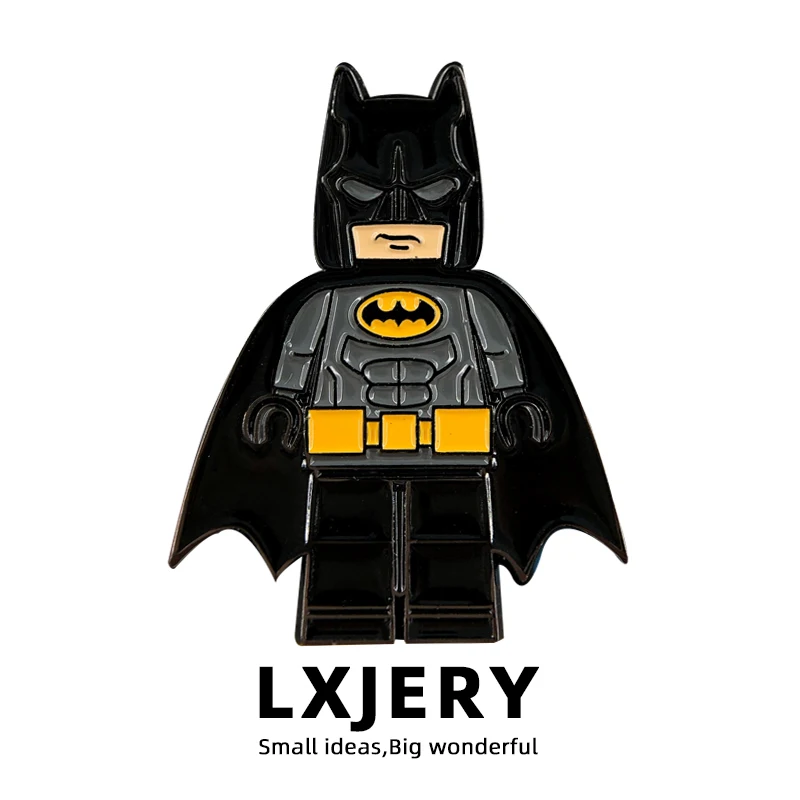 LXJERY заколка в виде супергероев американском стиле значок на рюкзак забавная