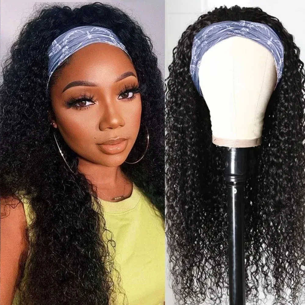 

Волнистые натуральные волосы без клея, парики для женщин, полностью машинное изготовление, глубокие кудрявые бразильские парики без повреж...