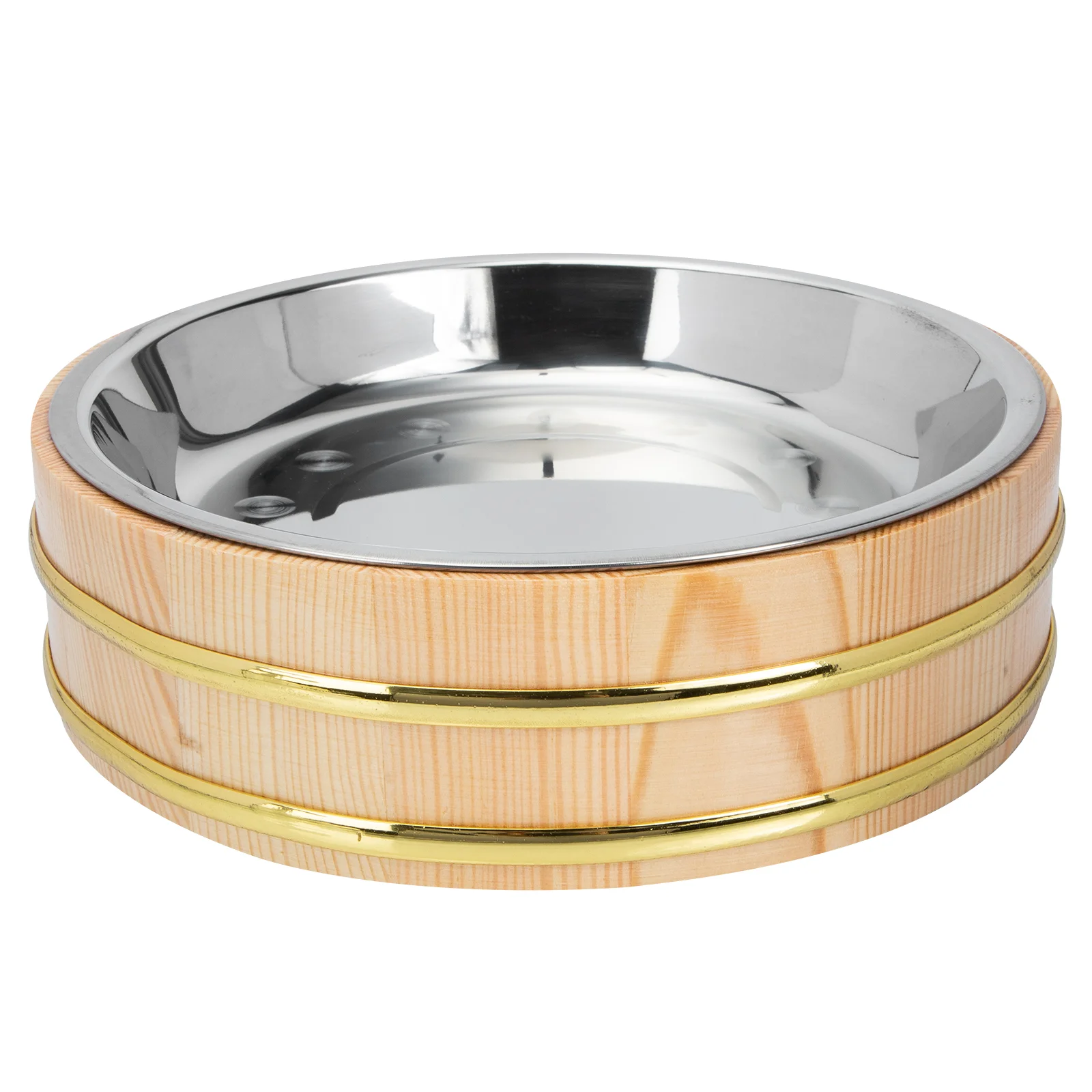 

Rice Sushi Tub Bowl Bucket Mixing Oke Wood Serving Wooden Plate Steamed Japanese Holder Hangiri Roundbasket Making Platter