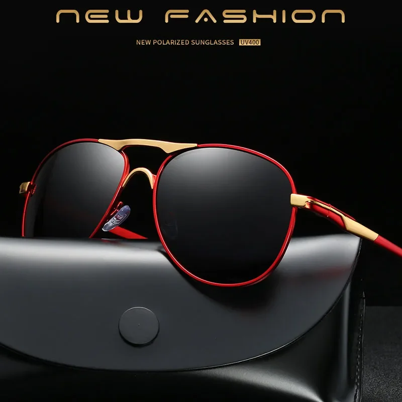 

Очки солнцезащитные Мужские поляризационные, винтажные модные солнечные очки для вождения и рыбалки, UV400, летние