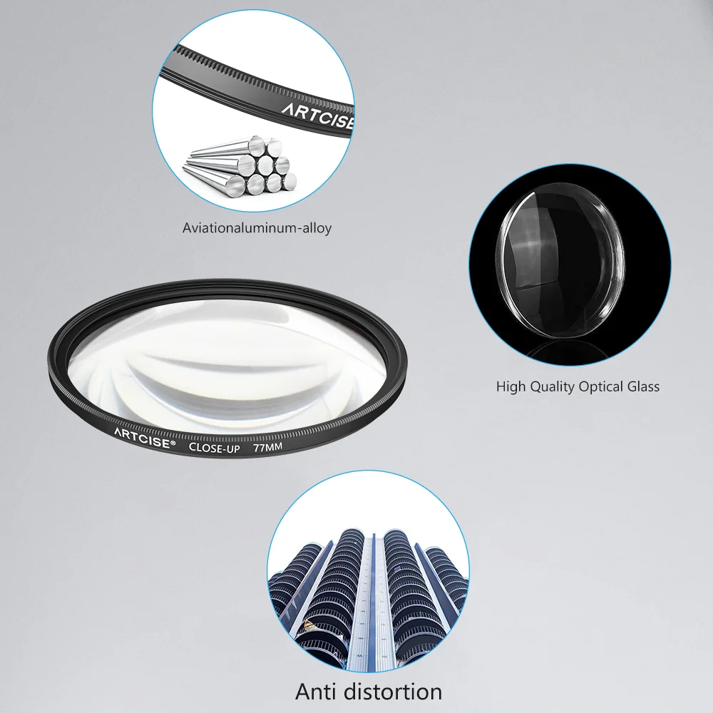 Фото ARTCISE + 4 фильтра для камеры крупным планом, макрофильтр, аксессуар, фильтр для объектива крупным планом для Canon Nikon Sony Pentax Olympus DSLR на открытом воздухе №3