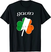 gavin irish last name gift ireland flag shamrock surname t shirt
