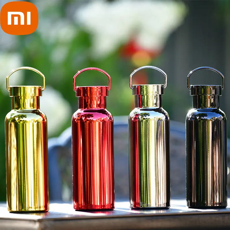 

Xiaomi Thermos Water Bottle Stainless Steel Sports Electroplating Colorful Gradient Outdoor Portable Insulation Cup