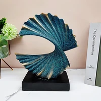modern home decor abstract sculpture resin statue nordic art living room office desk decoration ornament accessories craft gift