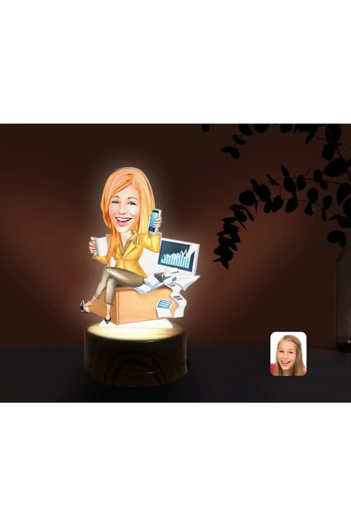 

Personalized Rabbit Girl Cartoon Decorative 3d trinkets Led Illuminated Night Lamp-1