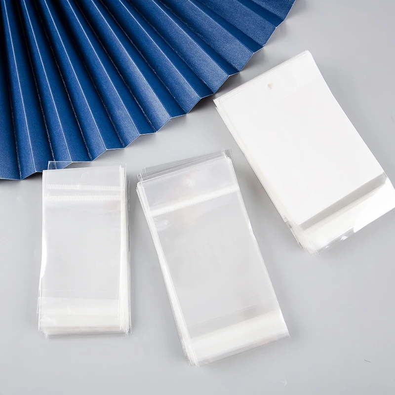 

100 шт., маленькие пластиковые пакеты для упаковки ювелирных изделий