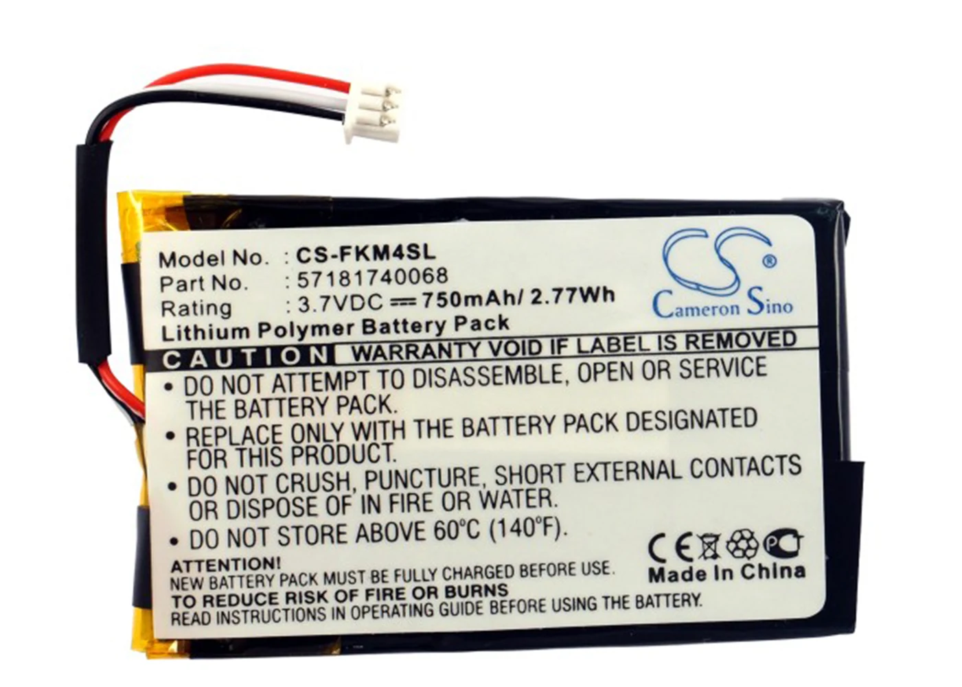

Cameron Sino 750mA Battery for FALK M2, M4, M6, M8 57181740068