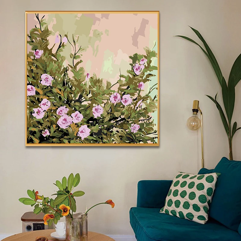 

FlowersLandscape Oil Painting By Numbers Dropshipping Kit Seascape DIY Acrylic By Numbers Artwork Canvas Art Gift Home