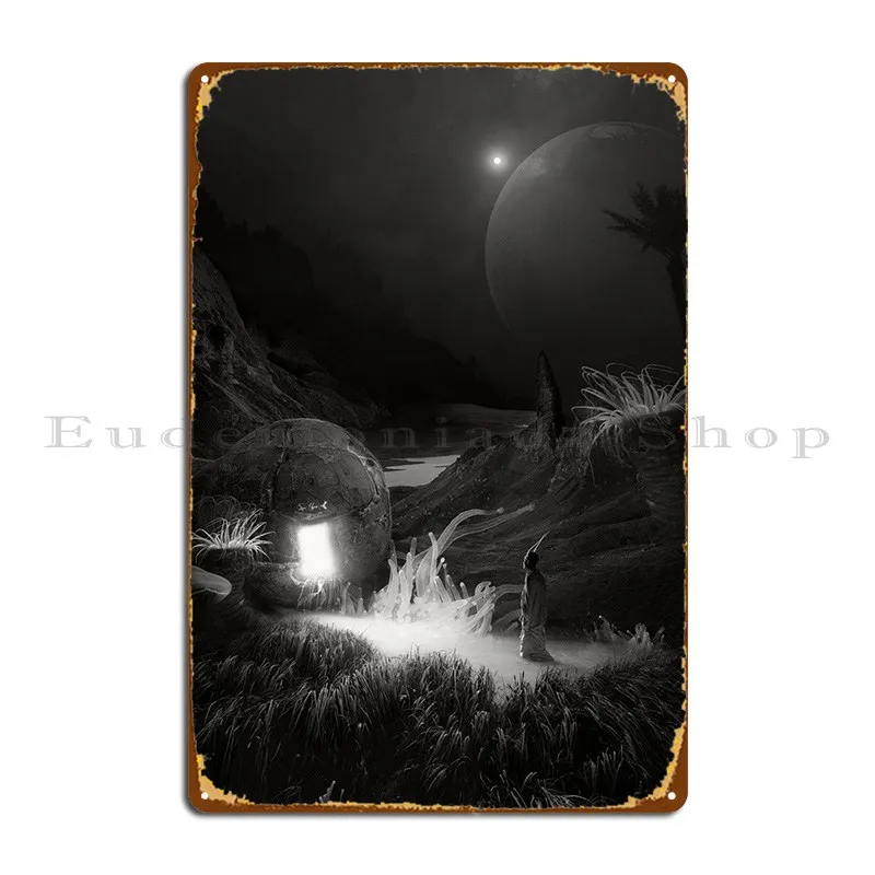 

Временный металлический плакат, плакат, Классическая настенная пещера, индивидуальный фотопостер