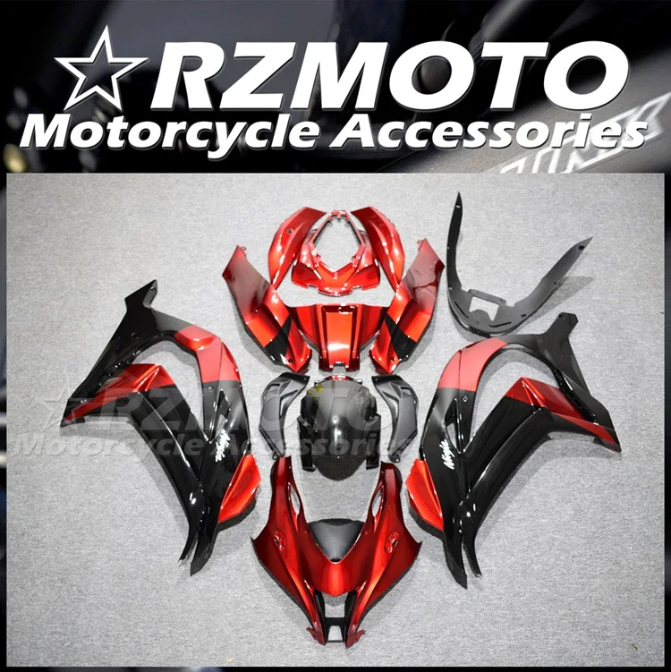 

Style New ABS Fairings Kit Fit For Kawasaki Ninja ZX-10R ZX10R 2016 2017 2018 2019 16 17 18 19 Fairing Bodywork Set Black Red