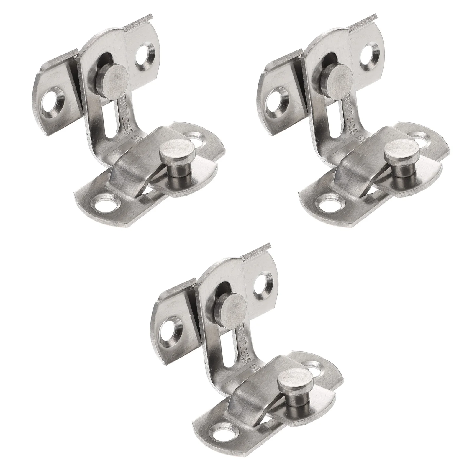 

3 Sets Flipping Door Sliding Portable 90 Degree Safety Sliding Barn Door Lock