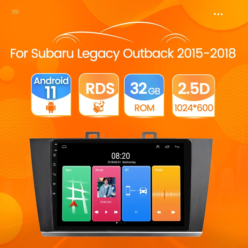 

Car Radio for Subaru Outback 5 Legacy 2014-2018 Android 11 GPS Navigation Multimedia Stereo Player Head Unit Mirror connection