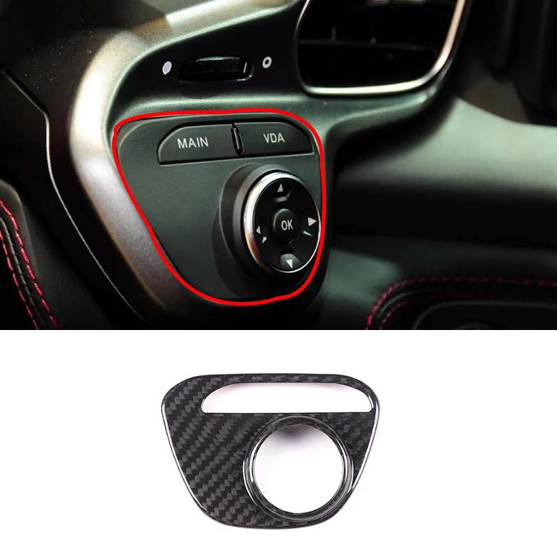 

Нажимной переключатель VDA из настоящего углеродного волокна для Ferrari 458 2011-2016, наклейка на крышку отделки автомобиля, аксессуары для интерьера