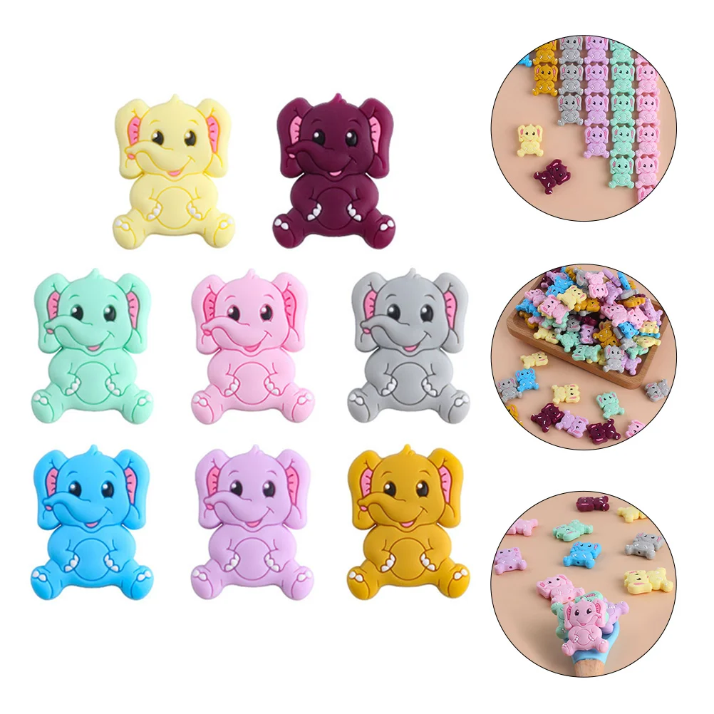 

8pcs Delicate Spacer Losse Beads Beads Decor for Clamp Pacifier