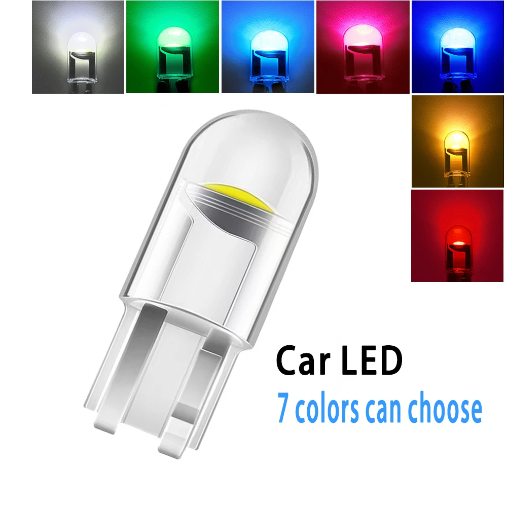 

10 шт., Автомобильные светодиодные лампы Canbus T10 W5W 168 194 192 DC 12 В