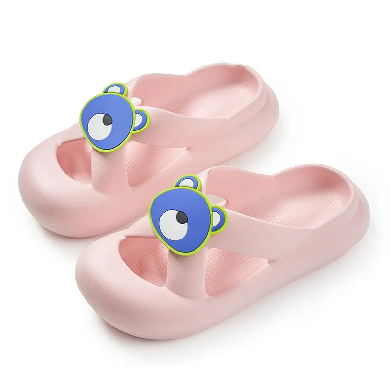 2023 New Summer Women Lovely Cartoon Sandals Hole Shoes Girl Beach Shoes EVA Light Non-slip Couples' Home Bathroom Sandals Men