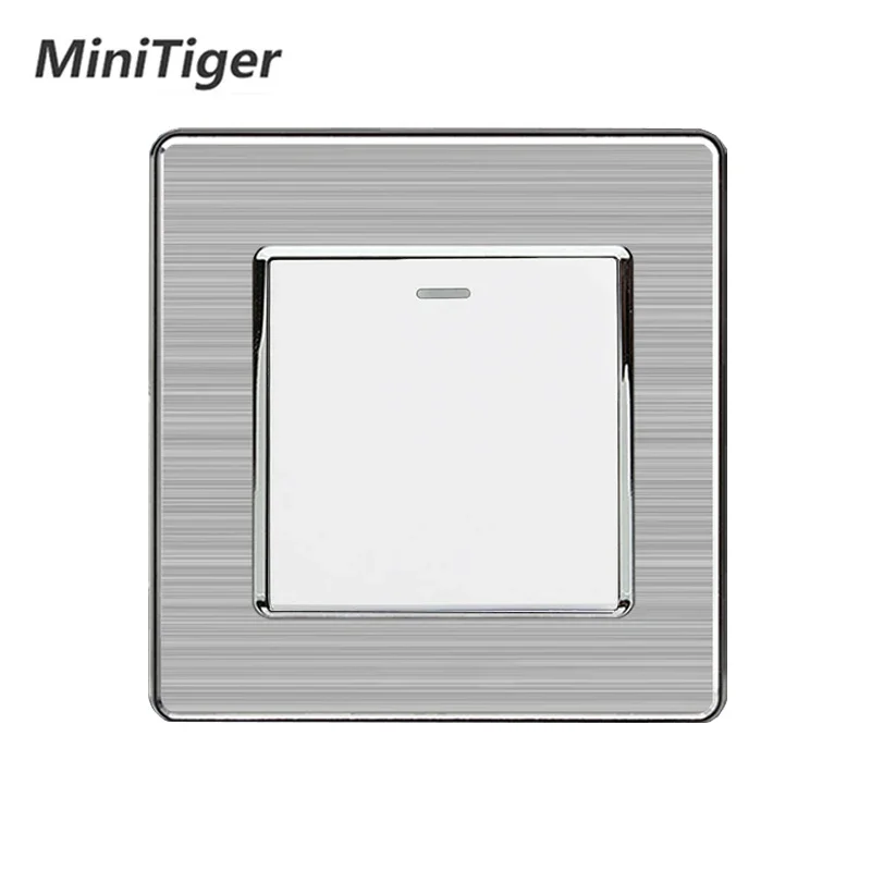 

UNKAS Minitiger 1 Gang 1 Way Light Switch Stainless Steel