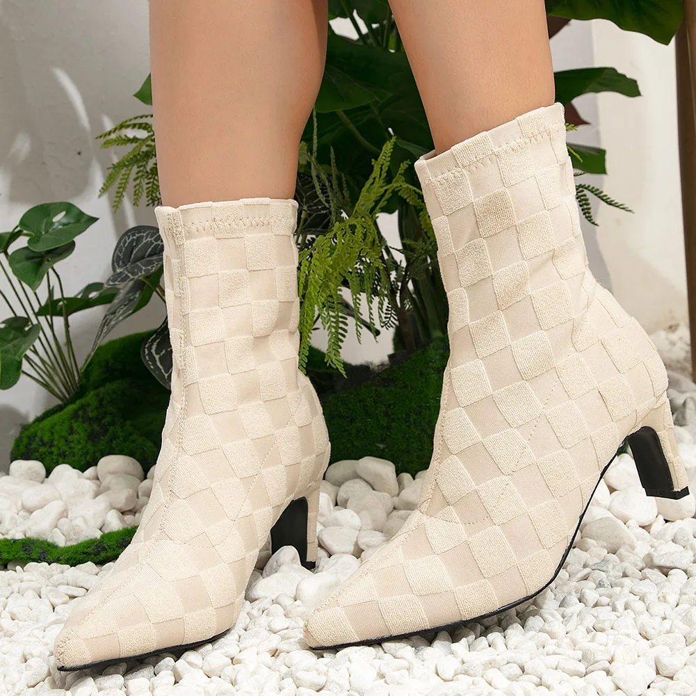 

INS Brand New Women Boots non-slip High Heel Pointed Toe Design Luxury Trendy Elegant Stylish Quality Causal Party Sexy Shoes