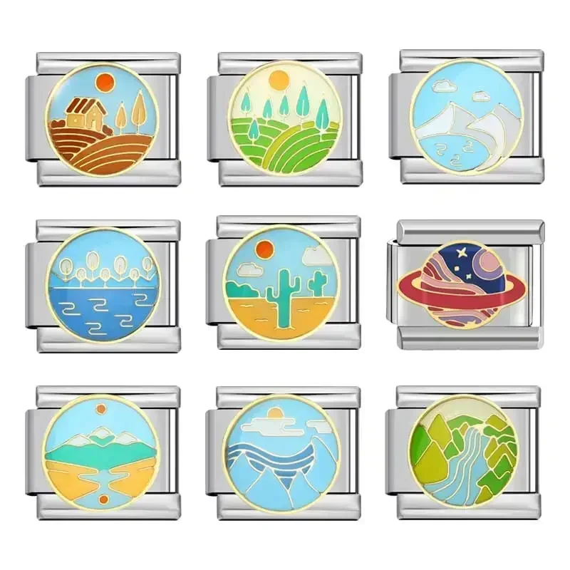 Браслет из нержавеющей стали в виде планеты