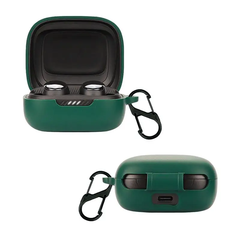 

Silicone Case For JBL Live Free 2 Case Wireless Earbuds Shell Protective Cover For Live Free 2 Earphone Case With Anti-Lost Hook