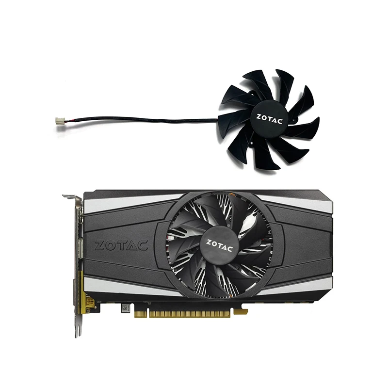 

ZOTAC GeForce GTX 1050Ti 4GB PB Thunder GPU Fan GA91B2U 85MM 2pin GTX 1050 PA Cooler Fan Replacement Fan