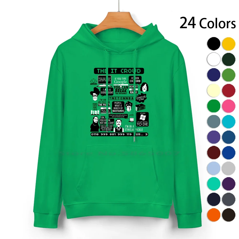 Толстовка с капюшоном из чистого хлопка 24 цвета