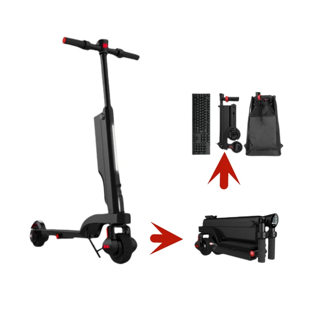 HX X6 Scooter Skateboard two wheel electric foldable mini Kick Scooter 6A 17 orders 4
