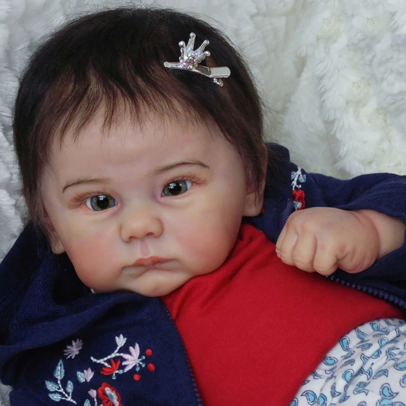 Продажа Новое поступление, набор кукол-реборн Коннолли, реальный сенсор, 22 дюйма, неокрашенные детали для новорожденных, силиконовые аксессуары для...