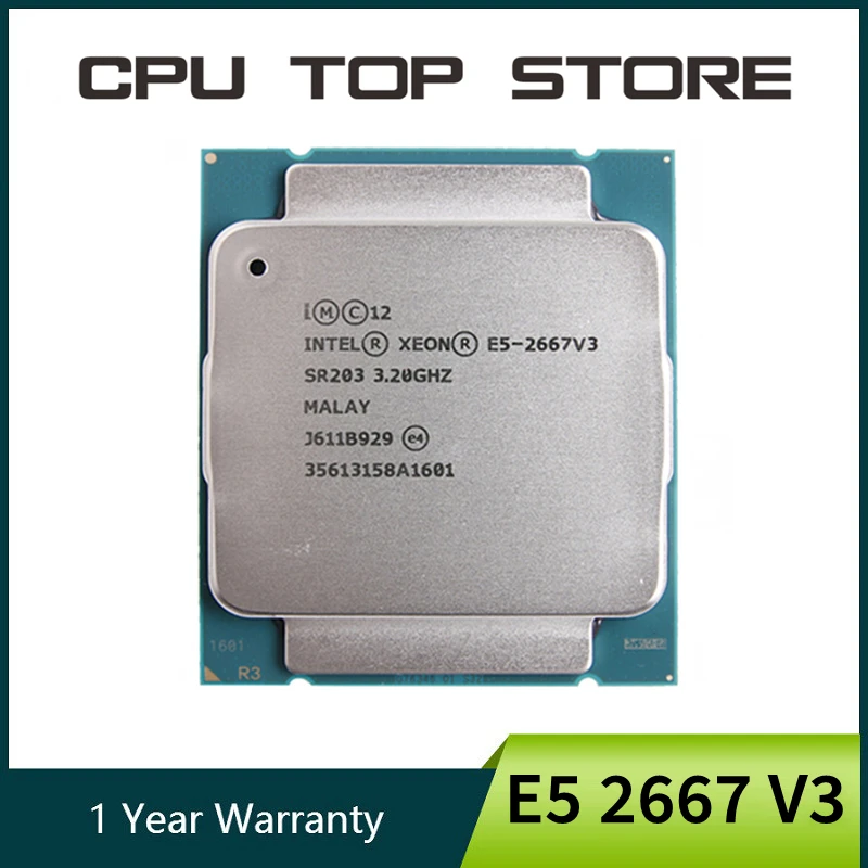Процессор Intel Xeon E5 2667 V3 SR203 3 2 ГГц восемь ядер шестнадцать потоков 135 Вт 20 Мб разъем
