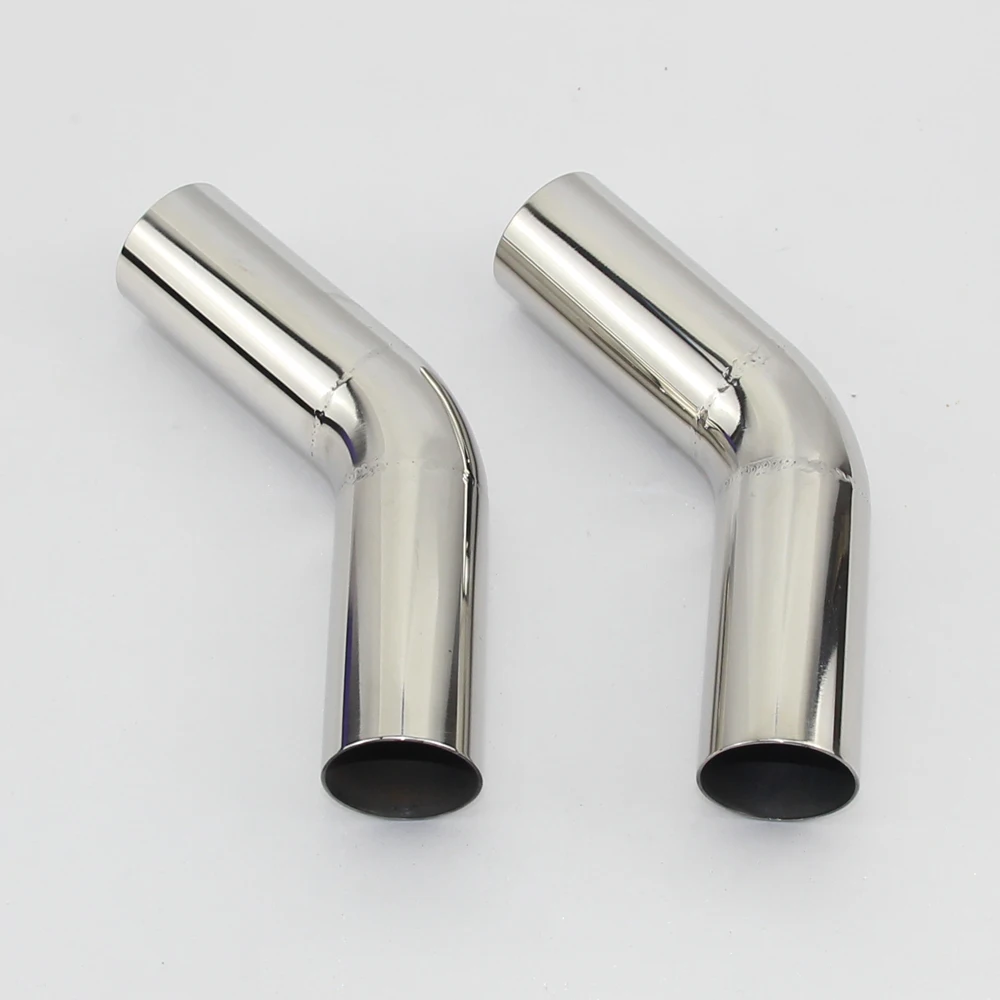 

1PCS Car Accessories Automobile Exhaust Pipe Muffler turns into stainless steel elbow 45 degree Angle pipe to reduce diameter