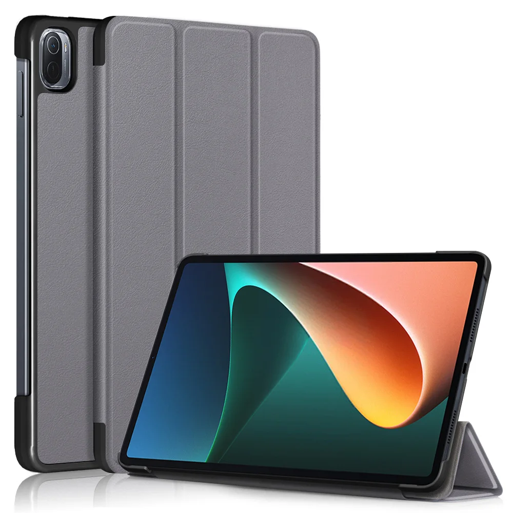 

TPU Tri-fold Case For XiaoMi MI Pad 5 Protective Stand Smart Cover For XiaoMi MI Pad 5 Pro 11 Inch Wake up From Sleep Funda