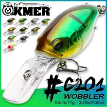 KMER #201C 8.5cm/11g Fishing Wobbler Lures Floating Crankbait For Pike Walleye Bass About Artificial Hard Bait Goods Accessorie