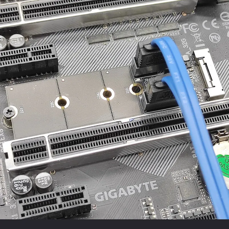JMB582 2230 2242 2260 NGFF Key B+M PCI Express to SATA3.0 6 Гбит/с два порта вертикальный адаптер