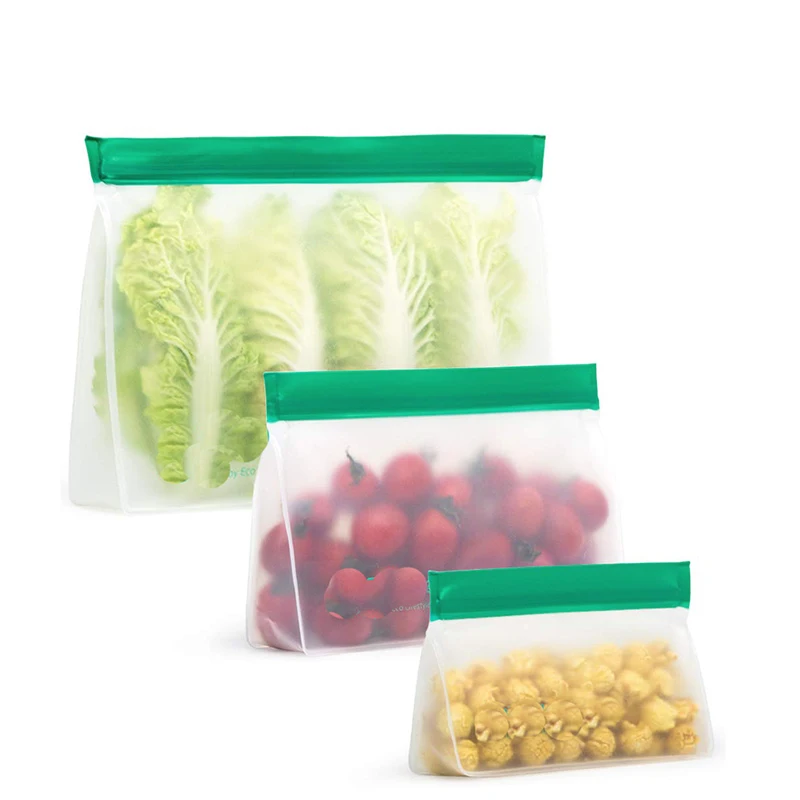 

Cross-Border Home Self-Sealing Food Bags Transparent Frosted Refrigerator Food Storage Bags Convenient And Random Delivery