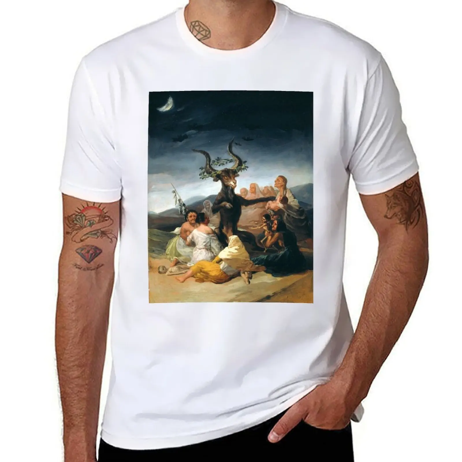 Фото Witches' Sabbath (Goya, 1798) Футболка мужские хлопковые мягкие футболки мужская футболка №1