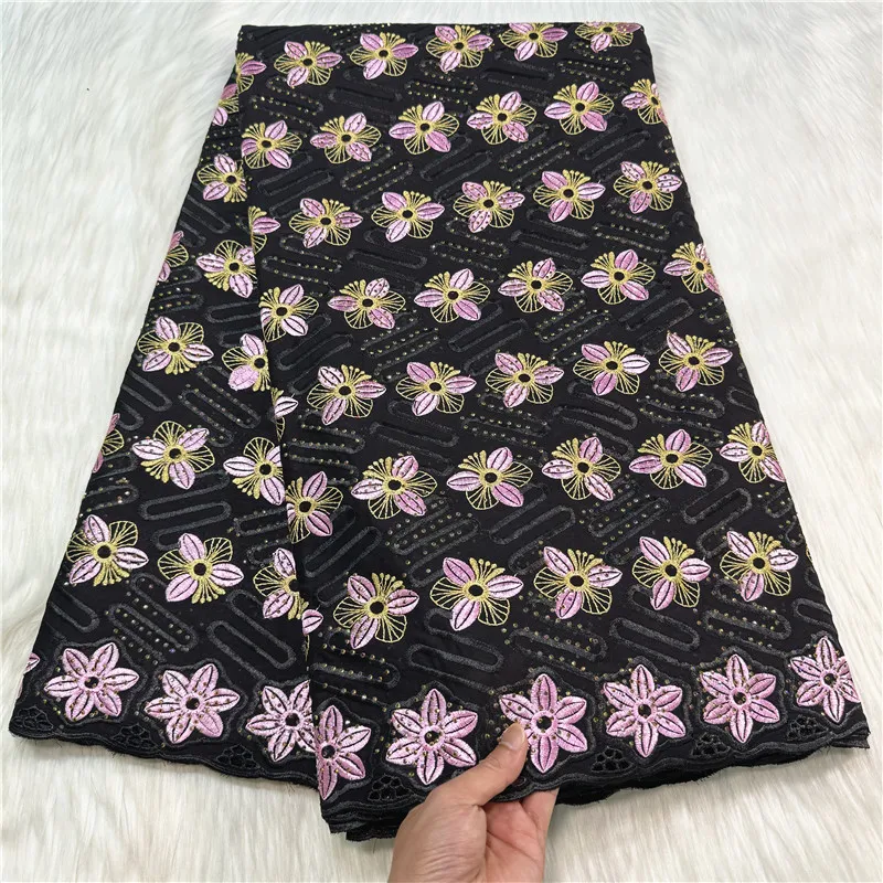 5 ярдов африканская швейцарская вуаль кружевная ткань вышивка высокое качество с