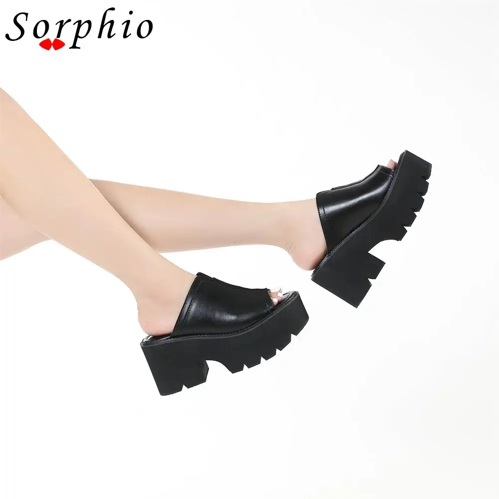 Женские тапочки Sorphio модные удобные повседневные готические сандалии женская