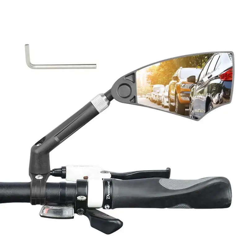Мотоциклетные зеркала для руля 360, регулируемое Велосипедное Зеркало, HD зеркало заднего вида, широкоугольное Велосипедное противоударное зеркало C