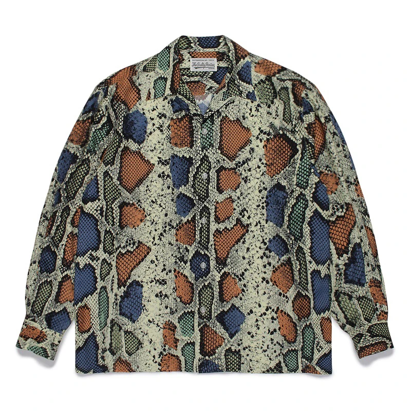 WACKO MARIA Long Sleeve Shirts Streetwear Serpentine Men Women 1:1 Shirts