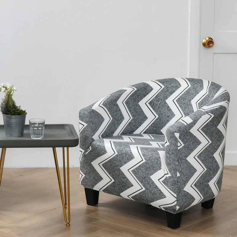 

ARICK Club Chair Cover Armchair Slipcover Geometric Printed Small Sofa Covers Protect for Pets Chair Decoration