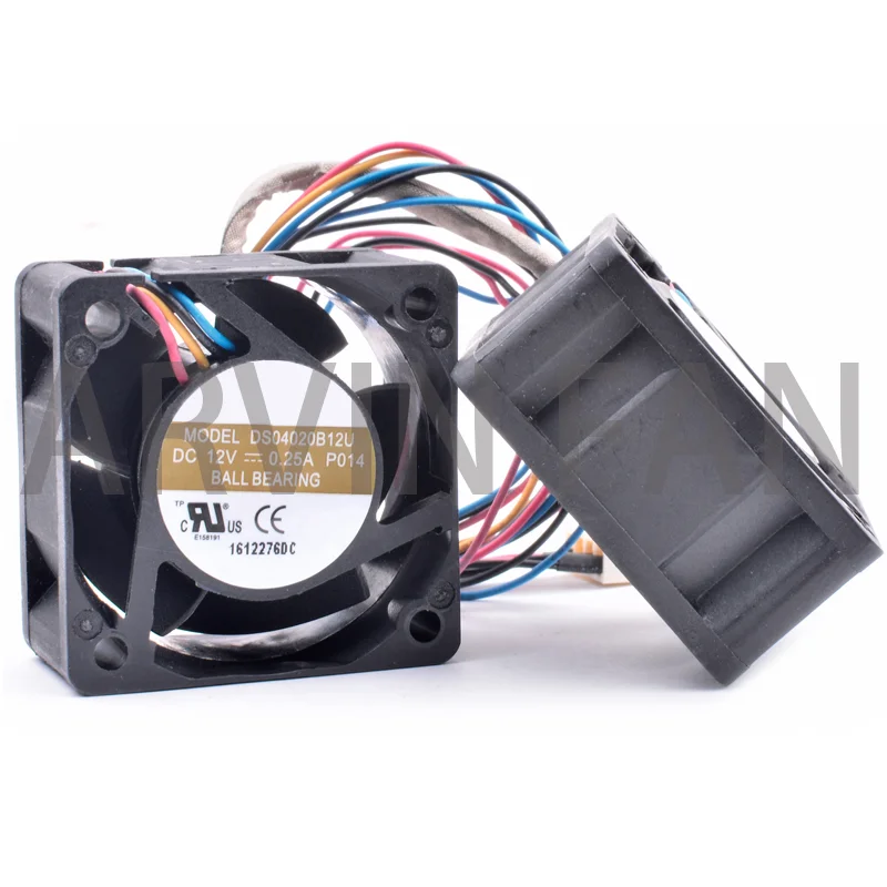 Новый оригинальный вентилятор DS04020B12U 4 см 4020 дюйма 40x40x20 мм 40 мм 12 В постоянного тока 0,25 а шасси сервера 4 линии два комбинированных вентилятора охлаждения