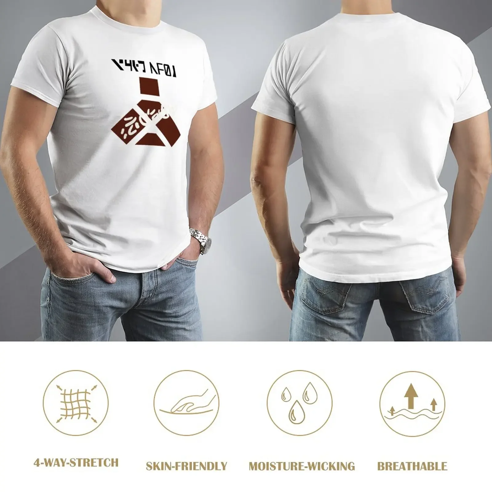 Фото Wampa Предупреждение Sign, футболка, уличная одежда, Аниме футболки, графическая футболка, винтажные облегающие футболки для мужчин №3