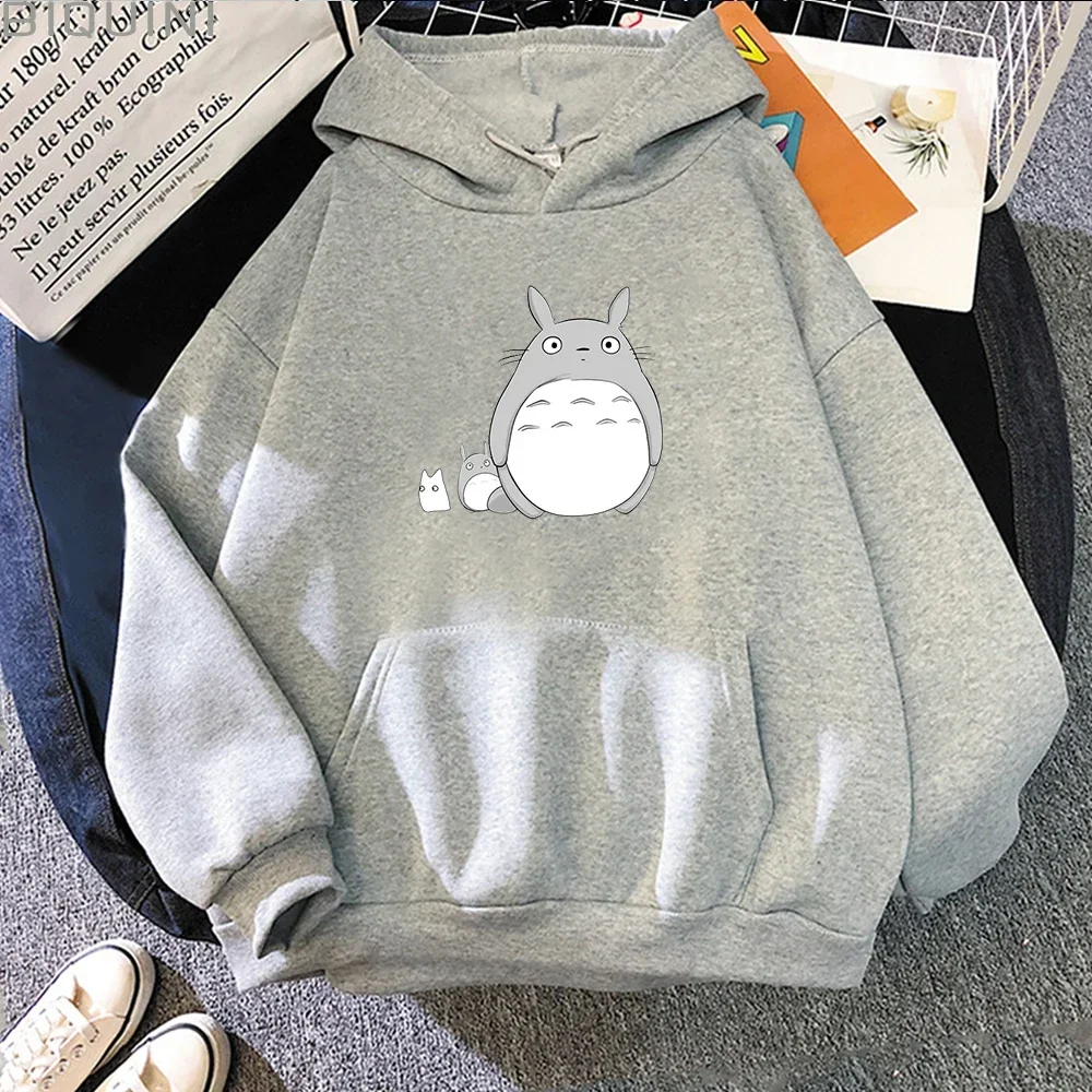 

Kawaii Totoro Studio Ghibli Hoodies Winter Women Cartoon Hoody Women Japanese Anime Graphic Sweatshirt Casual Men Streetwear