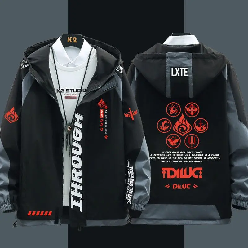 Аниме Genshin Impact бальзам Ragnvindr куртки осень-зима верхняя одежда модная с капюшоном