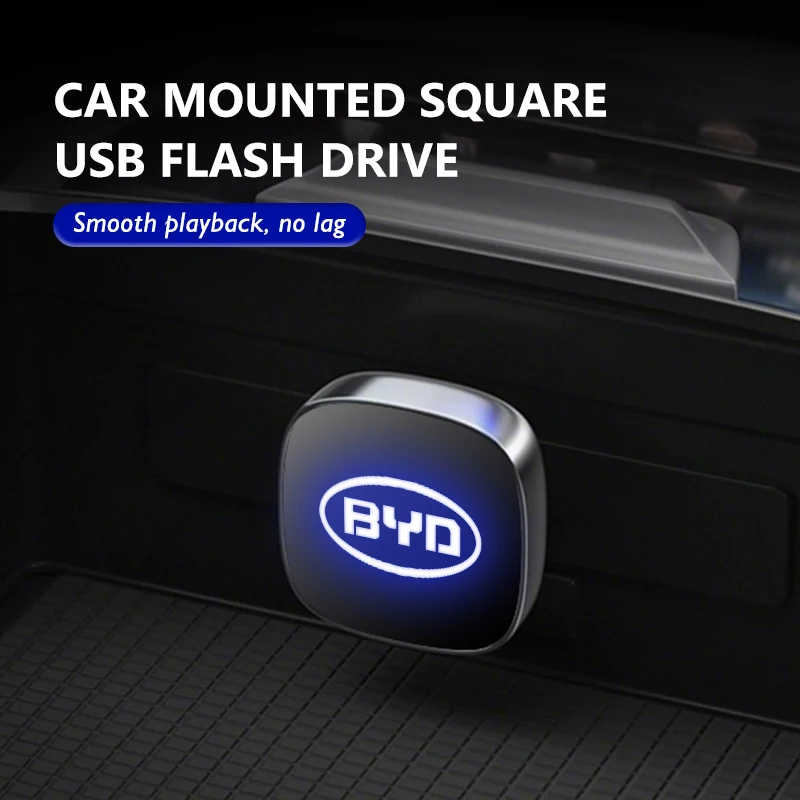 Фото USB-флешка 32ГБ/64ГБ с LED-подсветкой, модный дизайн, для автомобилей BYD M6 G3 G5 T3 F3 I3 F0 F6 S6 S8 E5 E6 G6 L3 S7 G7 №3