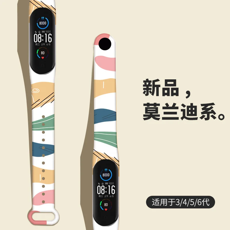 

Ремешок для Mi Band 7 6 5 4 3, спортивный браслет для Mi Band 3 4 5 6 7, Фитнес браслет для Xiaomi Band 5 4
