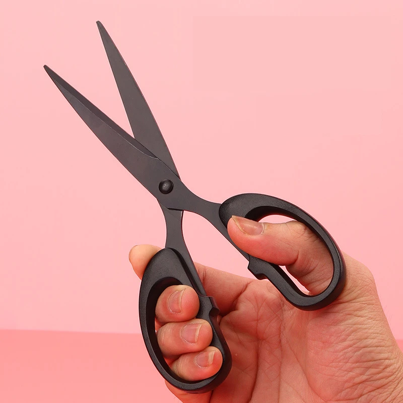 

Black Transparent Tailor's Scissors for Cutting Fabric Stationery Cutter Paper Embroidery Cross-stitch Accessories Sewing Tools