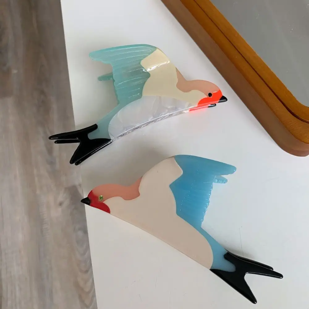 

Acetate Animal Hair Claw Fashion Bird Cat Cat Hair Clip Watermelon Hairpin Acetate Shark Clip Wash Face